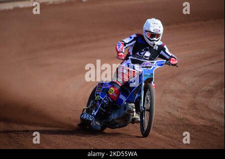 Archie Freeman en action lors de la Journée des médias du circuit Belle vue au National Speedway Stadium, Manchester, le lundi 14th mars 2022. (Photo de Ian Charles/MI News/NurPhoto) Banque D'Images