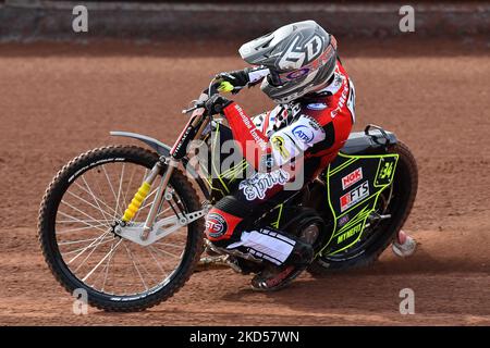 JYE Etheridge de Belle vue ATPI Aces lors de la journée de presse de Belle vue Aces au National Speedway Stadium le lundi 14th mars 2022 (photo d'Eddie Garvey/MI News/NurPhoto) Banque D'Images