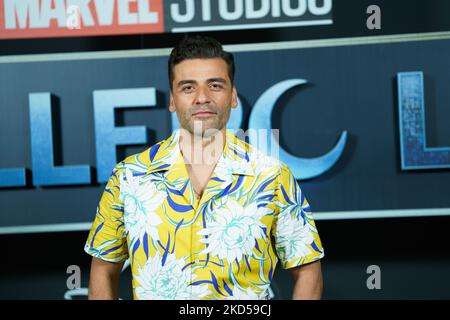 Oscar Isaac lors de la présentation de 'Caballero Luna' sur 16 mars 2022 à Madrid, Espagne. (Photo par Oscar Gonzalez/NurPhoto) Banque D'Images