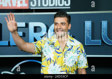 Oscar Isaac lors de la présentation de 'Caballero Luna' sur 16 mars 2022 à Madrid, Espagne. (Photo par Oscar Gonzalez/NurPhoto) Banque D'Images