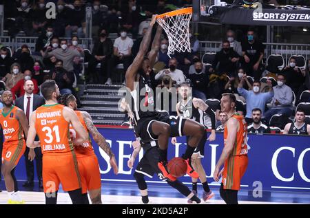 Jakarr Sampson (Segafredo Virtus Bologna) pendant le tournoi Eurocup match Segafredo Virtus vs Bologna. Cedevita Olimpija Ljubljana à l'aréna de Segafredo - Bologne, 16 mars 2022 (photo de Michele Nucci/LiveMedia/NurPhoto) Banque D'Images