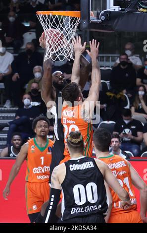 Jakarr Sampson (Segafredo Virtus Bologna) pendant le tournoi Eurocup match Segafredo Virtus vs Bologna. Cedevita Olimpija Ljubljana à l'aréna de Segafredo - Bologne, 16 mars 2022 (photo de Michele Nucci/LiveMedia/NurPhoto) Banque D'Images