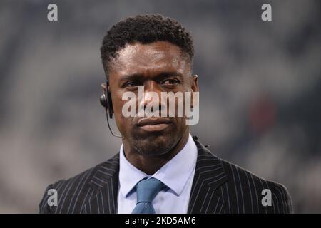 Clarence Seedorf lors du match de football de la Ligue des Champions entre Juventus FC et Villareal au stade Allianz, le 16 mars 2022 à Turin, Italie (photo d'Alberto Gandolfo/NurPhoto) Banque D'Images