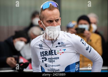 Alessandro de Marchi (équipe Israël-Premier Tech) pendant le cyclisme de rue 103th édition de Milan-Turin sur 16 mars 2022 au Rivoli à Magenta, Italie (photo par Silvia Colombo/LiveMedia/NurPhoto) Banque D'Images