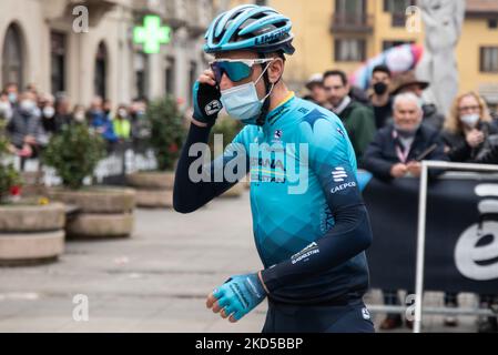 Vincenzo Nibali (équipe Astana Qazaqstan) pendant le cyclisme de rue édition 103th de Milan-Turin sur 16 mars 2022 au Rivoli à Magenta, Italie (photo de Silvia Colombo/LiveMedia/NurPhoto) Banque D'Images