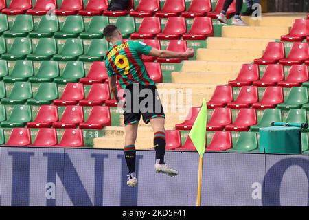 Exultation Mazzocchi Simone (Ternana) pendant le match de football italien série B Ternana Calcio vs US Alessandria sur 19 mars 2022 au Stadio Libero Liberati à Terni, Italie (photo de Luca Marchetti/LiveMedia/NurPhoto) Banque D'Images