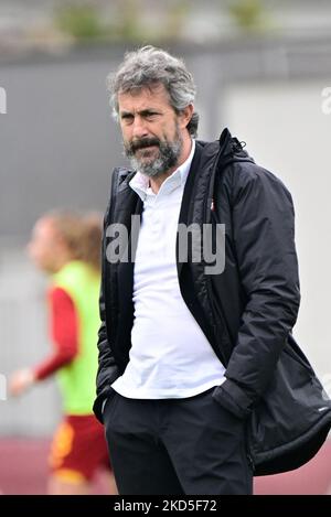 Maurizio Ganz entraîneur (AC Milan) pendant le championnat italien de football League A Women 2021/2022 match entre AS Roma vs AC Milan au stade Tre Fontane le 19 mars 2021. (Photo de Fabrizio Corradetti/LiveMedia/NurPhoto) Banque D'Images