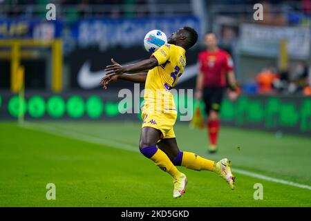 Alfred Duncan (ACF Fiorentina) pendant le championnat italien Serie Un match de football entre le FC Internazionale et l'ACF Fiorentina sur 19 mars 2022 au stade Giuseppe Meazza à Milan. (Photo de Luca Rossini/NurPhoto) Banque D'Images