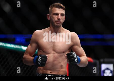 DaN Hooker photographié avant son combat co-principal avec Arnold Allen pendant la nuit de combat 204 de l'UFC à l'arène O2, Greenwich, le samedi 19th mars 2022. (Photo de Kieran Riley/MI News/NurPhoto) Banque D'Images