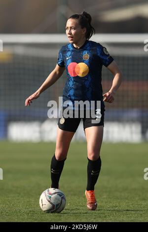 ELIN Landstrom (FC Internazionale) en action pendant le football italien série A Women Match Inter - FC Internazionale vs UC Sampdoria on 20 mars 2022 au Suning Centre de Milan, Italie (photo de Francesco Scaccianoce/LiveMedia/NurPhoto) Banque D'Images