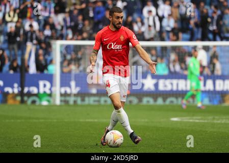 Daniel Rodriguez pendant le match entre le RCD Espanyol et le RCD Mallorca, correspondant à la semaine 29 de la Liga Santander, joué au stade RCDE, à Barcelone, le 20th mars 2022. (Photo de Joan Valls/Urbanandsport /NurPhoto) Banque D'Images