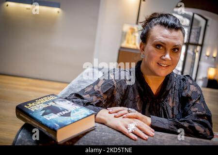 Camilla Läckberg (Jean Edith Camilla Läckberg Eriksson), auteur suédois du crime, lors de la présentation de la traduction catalane de son roman "le mentaliste" , à Barcelone, Catalogne, Espagne sur 22 mars 2022 (photo d'Albert Llop/NurPhoto) Banque D'Images