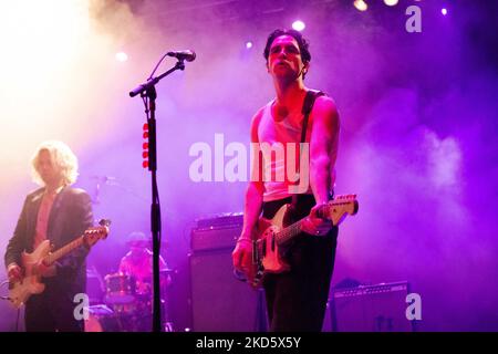 Le groupe de post-punk irlandais Fontaines D.C. se produit en direct à Alcatraz à Milan, en Italie, sur 23 mars 2022 (photo de Mairo Cinquetti/NurPhoto) Banque D'Images