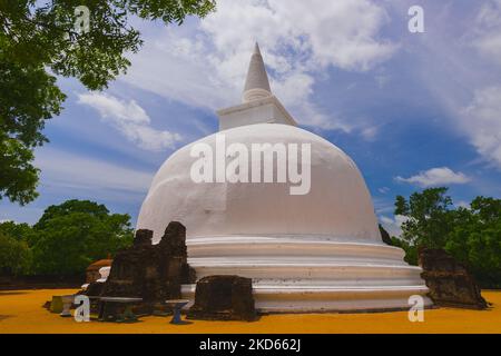 Kiri Vihara Stupa, Polonnaruwa, Sri Lanka Banque D'Images