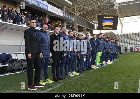 Florin Bratu Roumanie U21 entraîneur-chef en action pendant le match international amical entre la Roumanie U21 et la Finlande U21 à Stadionul Arcul de TRIUMF sur 25 mars 2022 à Bucarest, Roumanie. (Photo par Alex Nicodim/NurPhoto) Banque D'Images