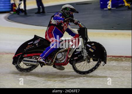 . Robert Irving en action pendant le ROLOEF THIJS BOKAAL à Ice Rink Thialf, Heerenveen le vendredi 1st avril 2022. (Photo de Ian Charles/MI News/NurPhoto) Banque D'Images