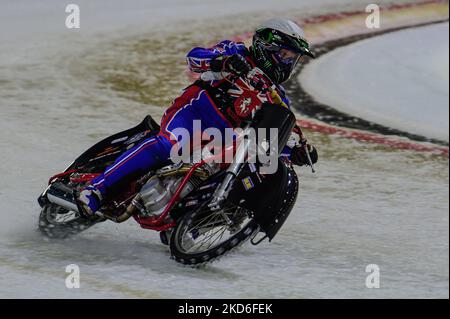 . Robert Irving en action pendant le ROLOEF THIJS BOKAAL à Ice Rink Thialf, Heerenveen le vendredi 1st avril 2022. (Photo de Ian Charles/MI News/NurPhoto) Banque D'Images