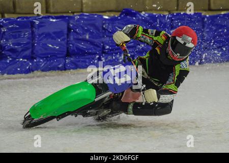 . Benedikt Monn en action pendant le ROLOEF THIJS BOKAAL à Ice Rink Thialf, Heerenveen le vendredi 1st avril 2022. (Photo de Ian Charles/MI News/NurPhoto) Banque D'Images