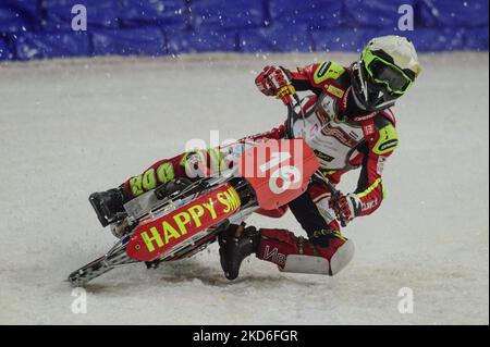 . Jasper Iwema en action pendant le ROLOEF THIJS BOKAAL à Ice Rink Thialf, Heerenveen le vendredi 1st avril 2022. (Photo de Ian Charles/MI News/NurPhoto) Banque D'Images