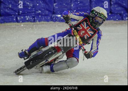 . Robert Irving en action pendant le ROLOEF THIJS BOKAAL à Ice Rink Thialf, Heerenveen le vendredi 1st avril 2022. (Photo de Ian Charles/MI News/NurPhoto) Banque D'Images