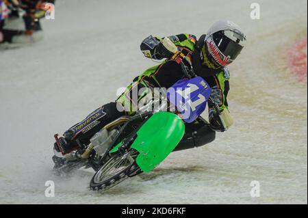 . Benedikt Monn en action pendant le ROLOEF THIJS BOKAAL à Ice Rink Thialf, Heerenveen le vendredi 1st avril 2022. (Photo de Ian Charles/MI News/NurPhoto) Banque D'Images