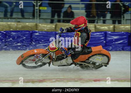 . Tim Dixon en action pendant le ROLOEF THIJS BOKAAL à Ice Rink Thialf, Heerenveen le vendredi 1st avril 2022. (Photo de Ian Charles/MI News/NurPhoto) Banque D'Images