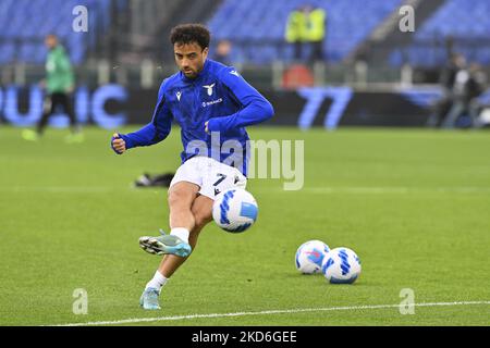 Felipe Anderson de SS LAZIO pendant les 31th jours de la série A Championship entre S.S. Lazio vs États-Unis Sassuolo le 2th avril 2022 au Stadio Olimpico à Rome, Italie. (Photo de Domenico Cippitelli/LiveMedia/NurPhoto) Banque D'Images