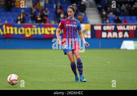 Marta Torrejon lors du match entre Barcelone et Villarreal CF, correspondant à la semaine 26 de la Liga Iberdrola, joué au stade Johan Cruyff, à Barcelone, le 02th mai 2022. (Photo de Joan Valls/Urbanandsport /NurPhoto) Banque D'Images