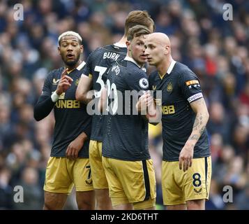 Le 03rd avril 2022, lors de la première ligue entre Tottenham Hotspur et Newcastle United au stade Tottenham Hotspur , Londres, Angleterre (photo d'action Foto Sport/NurPhoto) Banque D'Images