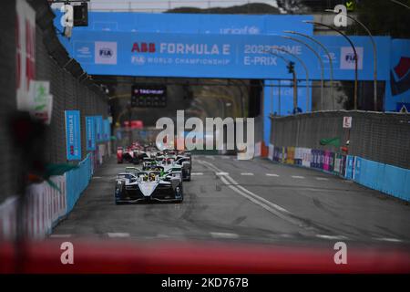 Groupe de pilotes de voitures de sécurité pendant la pratique libre de Rome E-Prix, 3rd ronde du Championnat du monde de Formule E dans le circuit de Rome, EUR quartier Rome, 9 avril 2022 (photo par Andrea Diodato/NurPhoto) Banque D'Images