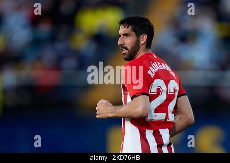 Raul Garcia de Athletic Club regarde pendant le match de la Liga Santander entre Villarreal CF et Athletic Club à Estadio de la Ceramica, 9 avril 2022, Villarreal, Espagne. (Photo de David Aliaga/NurPhoto) Banque D'Images