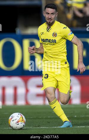 Les Moises Gomez Bordonado de Villarreal pendant le match de la Liga entre Villarreal CF et le Club Athlétique de Bilbao au stade de la Ceramica sur 10 avril 2022. (Photo de Jose Miguel Fernandez/NurPhoto) Banque D'Images