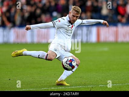 Oli Cooper de Swansea City pendant le match de championnat Sky Bet au Swansea.com Stadium, Swansea. Date de la photo: Samedi 5 novembre 2022. Banque D'Images