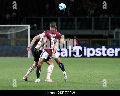 Bremer pendant la série Un match entre Turin et Milan, à Turin, sur 10 avril 2022 (photo de Loris Roselli/NurPhoto) Banque D'Images