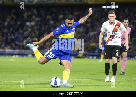 Eduardo Salvio de Boca en action pendant un match entre Boca Juniors et toujours prêt dans le cadre de Copa CONMEBOL Libertadores 2022 à l'Estadio Alberto J. Armando sur 12 avril 2022 à Buenos Aires, Argentine. (Photo de Matías Baglietto/NurPhoto) Banque D'Images