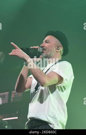 Samuel pendant le concert de musique Subsonica - visite du club Temporale de Microchip sur 21 avril 2022 dans la salle de Padoue, Italie (photo de Simone Piccirilli/LiveMedia/NurPhoto) Banque D'Images