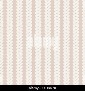 Tissu tricoté sans couture à motif, texture tricotée Illustration de Vecteur