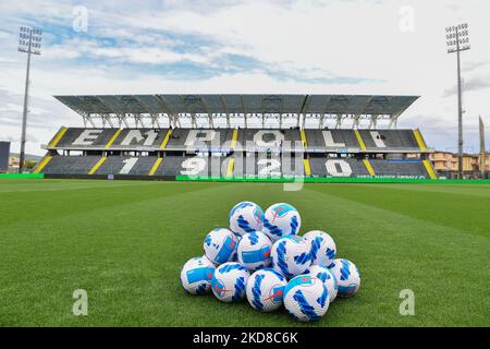 Vue générale du stade Carlo Castellani pendant le football italien série A match Empoli FC vs SSC Napoli sur 24 avril 2022 au stade Carlo Castellani à Empoli, Italie (photo de Lisa Guglielmi/LiveMedia/NurPhoto) Banque D'Images
