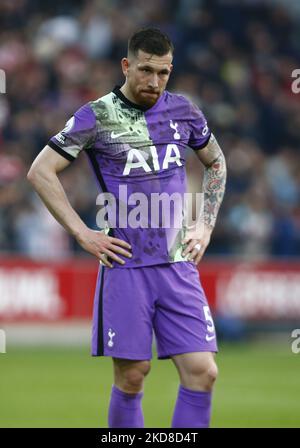 Londres, Angleterre - AVRIL 23 : to5 après Premier League entre Brentford et Tottenham Hotspur au Brentford Community Stadium, Londres, Angleterre le 23rd avril 2022 (photo d'action Foto Sport/NurPhoto) Banque D'Images