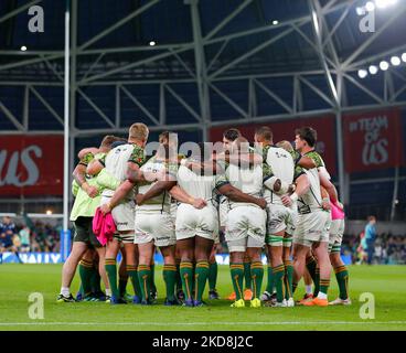 5th novembre 2022 ; stade Aviva, Dublin, Irlande : rugby international de la série d'automne Irlande contre Afrique du Sud ; caucus de l'équipe sud-africaine avant le coup d'envoi Banque D'Images