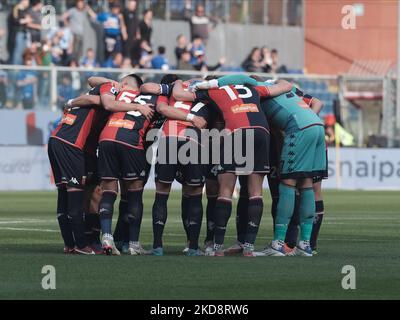 Équipe de Gênes pendant la série Un match entre Sampdoria et Gênes, à Gênes, sur 30 avril 2022 (photo de Loris Roselli/NurPhoto) Banque D'Images