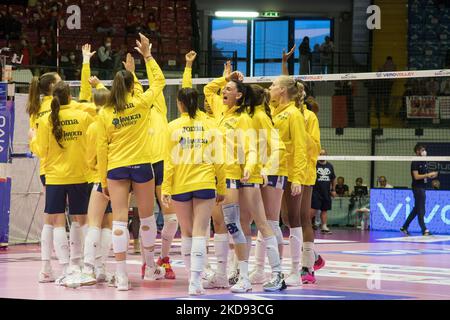 Imoco Conegliano pendant le Volleyball Italien série A1 femmes jeu de match - Vero Volley Monza vs Prosecco Doc Imoco Volley Conegliano sur 03 mai 2022 à l'Arena di Monza à Monza, Italie (photo par Valerio Origo/LiveMedia/NurPhoto) Banque D'Images