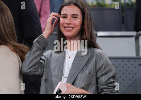 Sandra Gago participe au septième jour de l'Open de Mutua Madrid à la Caja Mágica sur 4 mai 2022 à Madrid, Espagne (photo d'Oscar Gonzalez/NurPhoto) Banque D'Images