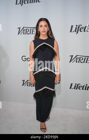 NEW YORK, NEW YORK - 05 MAI : Aly Raisman assiste à la 2022 « puissance des femmes » de Variety au Glasshouse on 05 mai 2022 à New York. (Photo de John Nacion/NurPhoto) Banque D'Images