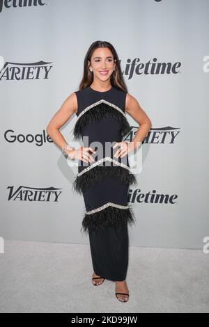 NEW YORK, NEW YORK - 05 MAI : Aly Raisman assiste à la 2022 « puissance des femmes » de Variety au Glasshouse on 05 mai 2022 à New York. (Photo de John Nacion/NurPhoto) Banque D'Images