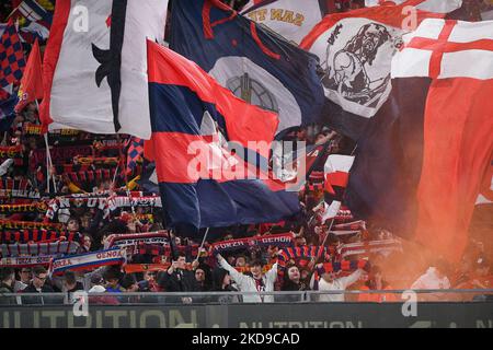 Supporters de Gênes pendant la série Un match entre Gênes CFC / FC Juventus sur 6 mai 2022 à Genova, Italie. (Photo de Giuseppe Maffia/NurPhoto) Banque D'Images