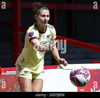 Steph Catley d'Arsenal lors du match de Super League féminin de Barclays FA entre West Ham United Women et Arsenal au stade de construction de Chigwell le 08th mai 2022 à Dagenham, Angleterre (photo par action Foto Sport/NurPhoto) Banque D'Images