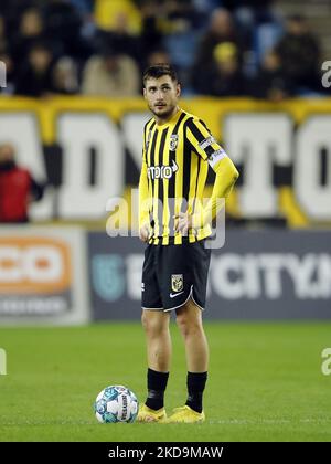 ARNHEM - Matus Bero de vitesse est déçu lors du match hollandais entre vitesse et Sparta Rotterdam dans le Gelredome sur 5 novembre 2022 à Arnhem, aux pays-Bas. ANP BART STOUTJEDIJK Banque D'Images