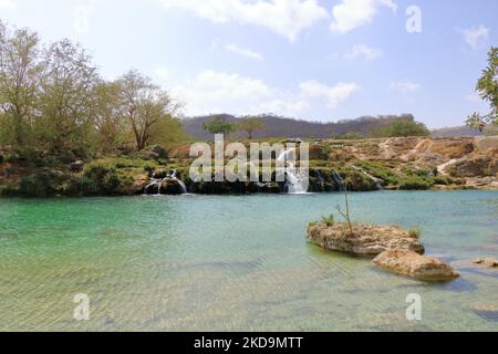 Chutes d'eau de Darbat, Salalah, Oman Banque D'Images