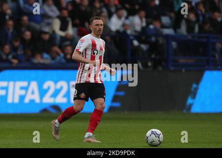 SHEFFIELD, ROYAUME-UNI. MAI 9th Corry Evans de Sunderland pendant la Sky Bet League 1Play Off demi-finale 2nd Leg entre Sheffield mercredi et Sunderland à Hillsborough, Sheffield, le lundi 9th mai 2022. (Photo de Mark Fletcher/MI News/NurPhoto) Banque D'Images